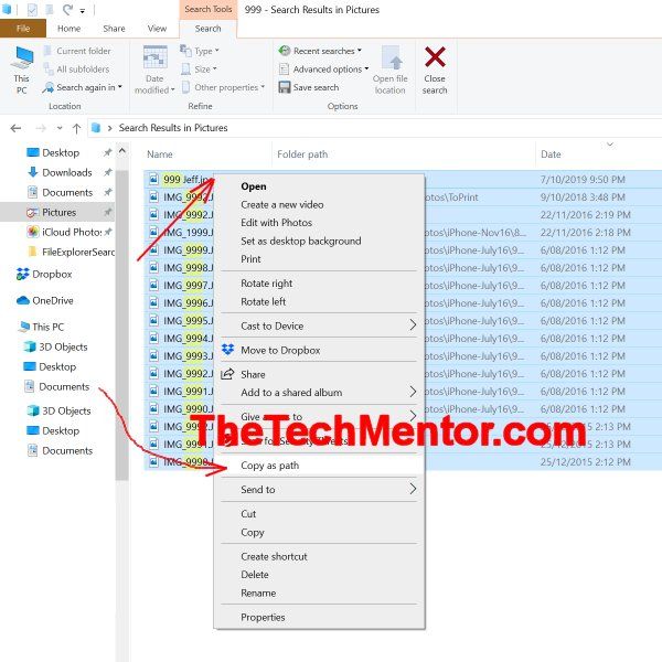 2 Tricks Save Explorer Search Results To Excel Or App Thetechmentor Com