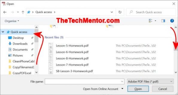 How To Copy Pdf File Names In Excel