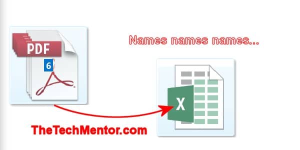 Copy Multiple PDF File Names To Excel TheTechMentor